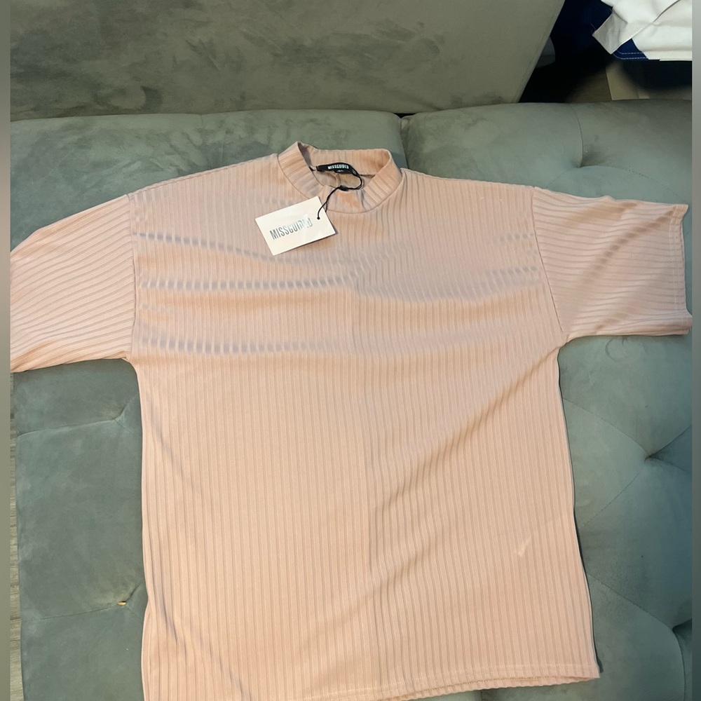 Missguided Short Sleeve Drop Shoulder Oversized Tee